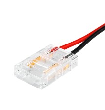 Złączka do taśmy LED COB 10mm zatrzaskowa dwustronna z kablem | LVT