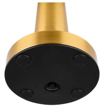 Lampa biurkowa Zulu LED 3CCT akumulator złota | LVT