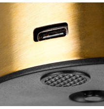Riti LED 3CCT Rechargeable Desk Lamp, Gold | LVT