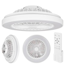 Plafon Led Kleo 36W+15W 3CCT wentylator 50cm biały