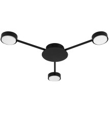 Żyrandol LED GX53 Zibo x3 65cm czarny | LVT