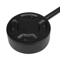 Żyrandol LED GX53 Zibo x3 65cm czarny