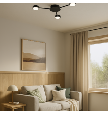 Żyrandol LED GX53 Zibo x3 65cm czarny