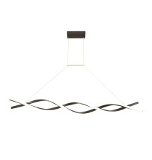 37W 120cm 4000K Black LED Chandelier | LVT
