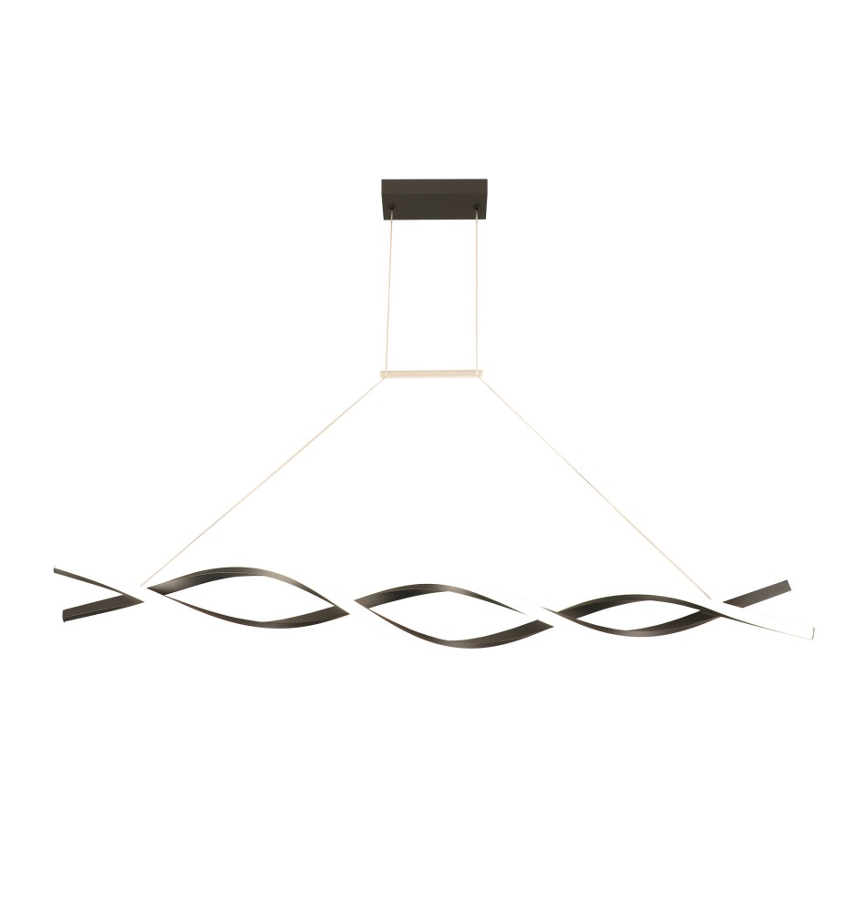 Żyrandol LED 37W 120cm 4000K czarny | LVT