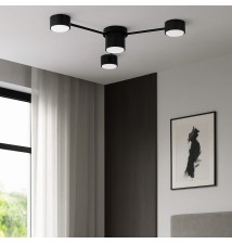 GX53 Guliver x4 85cm Black LED Chandelier | LVT