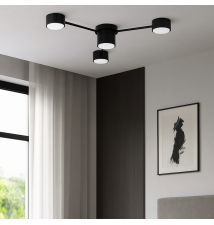 Żyrandol LED GX53 Guliver x4 85cm czarny