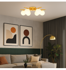 Żyrandol LED G9 Bali-10 58cm x6 złoty