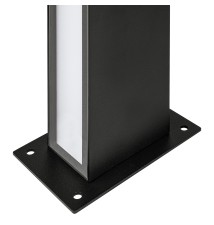 Lampa ogrodowa LED 24W Roma 60cm czarna