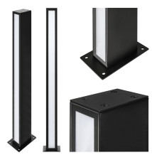 Lampa ogrodowa LED 24W Roma 60cm czarna