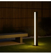 Roma 24W 60cm Black LED Garden Light | LVT