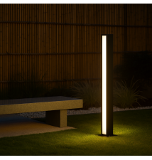 Lampa ogrodowa LED 24W Roma 60cm czarna