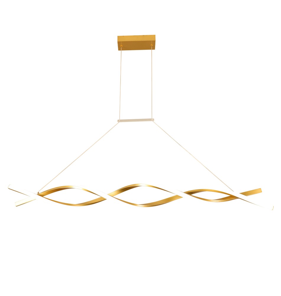 Żyrandol LED 37W 120cm 4000K złoty