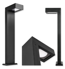Lampa ogrodowa LED GX53 Hebin 60cm czarna | LVT