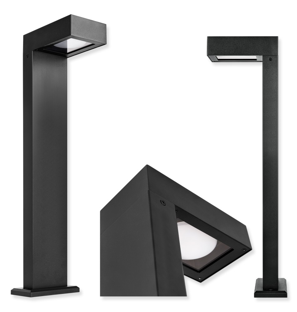 Lampa ogrodowa LED GX53 Hebin 60cm czarna | LVT