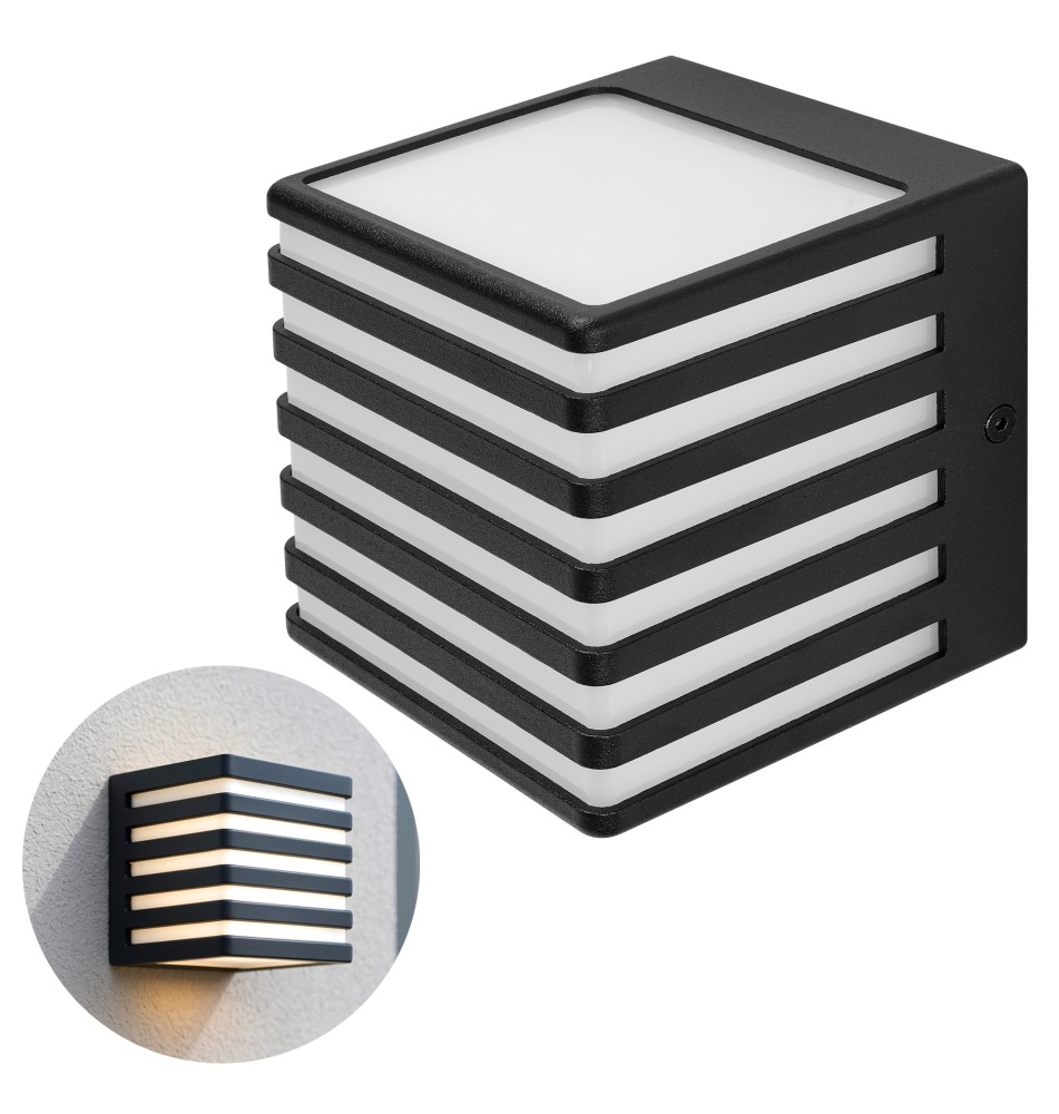 Oprawa architektoniczna Cube-3 GX53 czarna