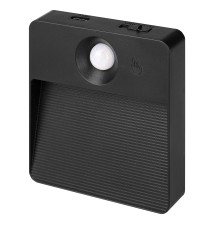 Lampa LED Akumulatorowa Poli PIR czarna 3CCT