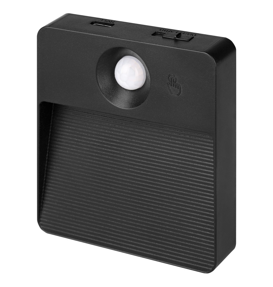 Lampa LED Akumulatorowa Poli PIR czarna 3CCT | LVT
