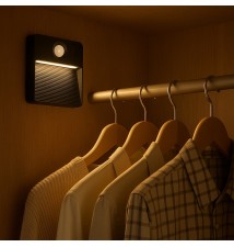 Lampa LED Akumulatorowa Poli PIR czarna 3CCT | LVT