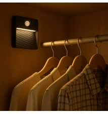 Lampa LED Akumulatorowa Poli PIR czarna 3CCT