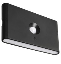 Lampa LED Akumulatorowa Wolf PIR czarna 3CCT