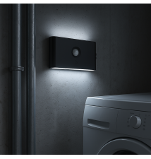 Lampa LED Akumulatorowa Wolf PIR czarna 3CCT