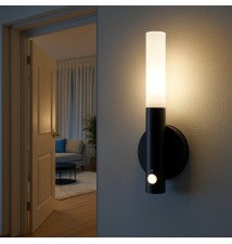 Black Magnetic Rechargeable PIR Stick LED Light | LVT