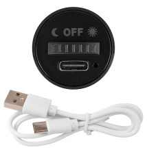 Lampa LED Akumulatorowa Stick PIR czarna magnes | LVT