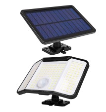 Naświetlacz LED solarny 172xSMD PIR pilot