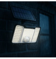 172xSMD Solar LED Floodlight with PIR Sensor and Remote Control | LVT