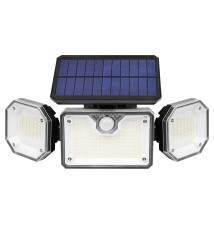 Naświetlacz LED solarny 226xSMD PIR pilot