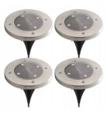 Lampa LED solarna 4xSMD ogrodowa wbijana - 4 szt.