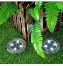 Lampa LED solarna 4xSMD ogrodowa wbijana - 4 szt.