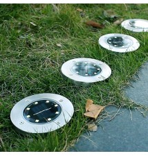 Lampa LED solarna 8xSMD ogrodowa wbijana - 4 szt.