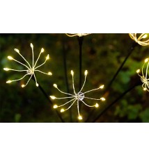 Lampa LED solarna wbijana stokrotki 6xLED 73cm | LVT