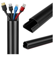 30mm Black PVC TV/Audio Trim, 100 cm | LVT