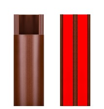30mm Brown PVC TV and Audio Trim, 100 cm | LVT