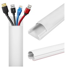 30mm White PVC TV Trim, 100 cm | LVT