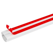 30mm White PVC TV Trim, 100 cm | LVT