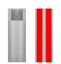 30mm Gray PVC TV/Audio Trim, 65 cm | LVT