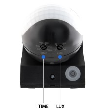 Adjustable Outdoor PIR Motion Sensor, IP44, Black | LVT