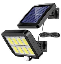 Naświetlacz LED solarny IP44 8xCOB PIR
