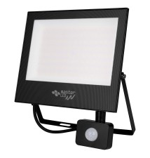 Tiga2 100W 4500K Black SMD LED Floodlight with PIR | LVT