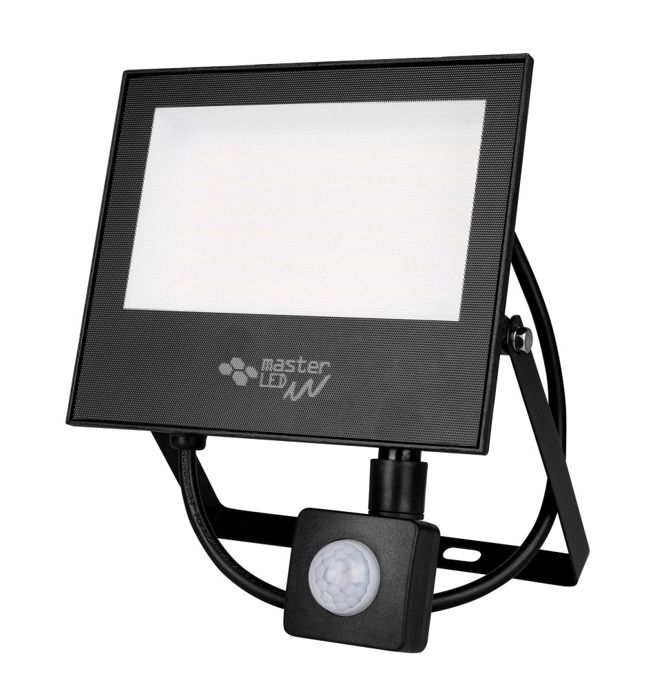 Tiga2 50W 4500K Black SMD LED Floodlight with PIR | LVT