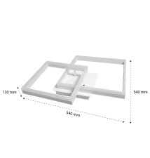 Galaxis Herkules LED Chandelier, 54x54x13 cm, 70 W, White | LVT