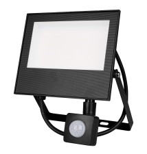 Mola 50W 4500K Black PIR SMD LED Floodlight | LVT