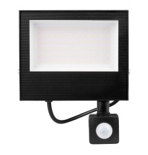 Mola 50W 4500K Black PIR SMD LED Floodlight | LVT