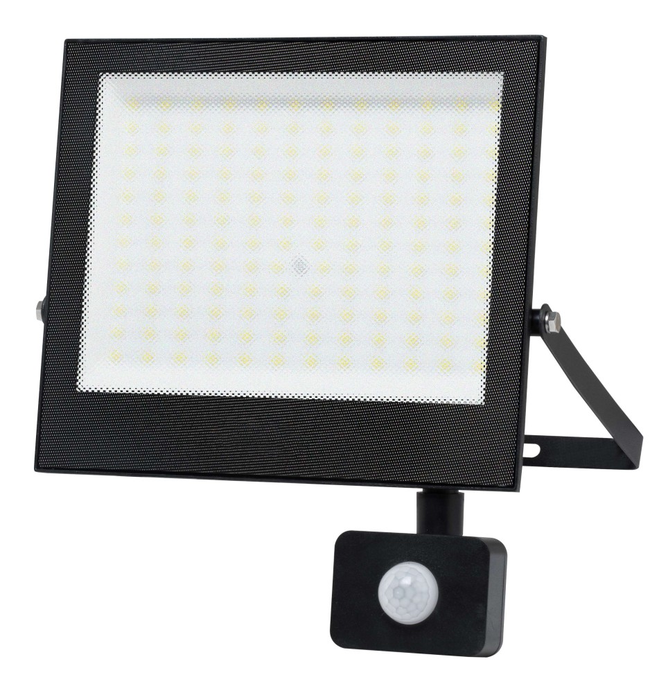 Mola2 100W 4500K Black PIR SMD LED Floodlight | LVT