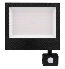 Mola 100W 4500K Black SMD LED Floodlight with PIR | LVT