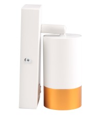 Klemens GU10 White and Gold Reading Wall Sconce. | LVT
